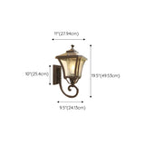 Industrial Black Metal Exterior Wall Lantern Light Image - 13