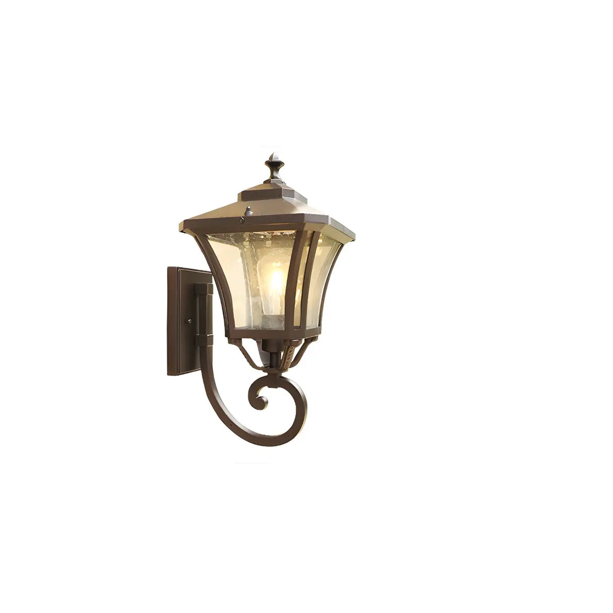 Industrial Black Metal Exterior Wall Lantern Light Image - 2