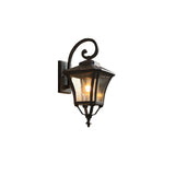 Industrial Black Metal Exterior Wall Lantern Light Image - 3