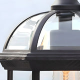 Industrial Black Metal LED Exterior Wall Lantern Light Image - 10