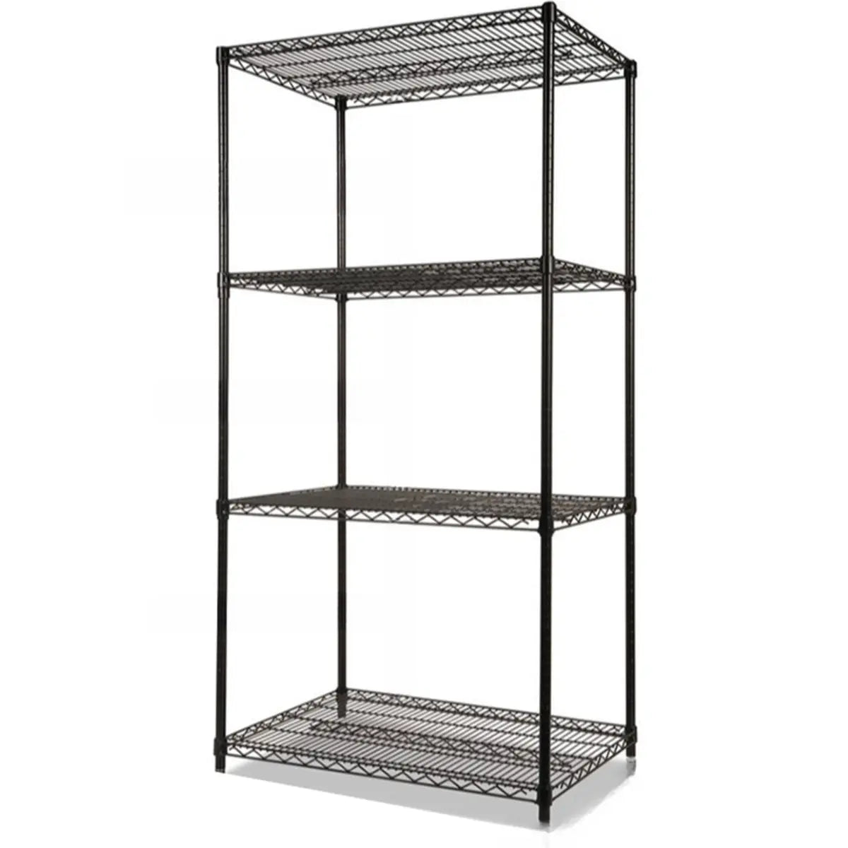 Industrial Black Rectangle Metal 4 Tiers Plant Stand Image - 6