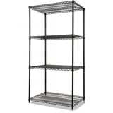 Industrial Black Rectangle Metal 4 Tiers Plant Stand Image - 6