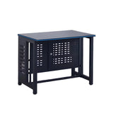 Industrial Black Storage Metal H-Shape Computer Desk Image - 5