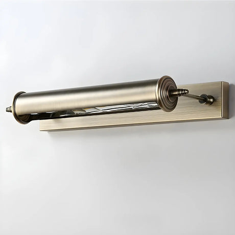 Industrial Brass Cylinder LED Bathroom Vanity Light Image - 2