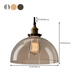 Industrial Brass Glass Cone Geometric Pendant Light Set Image - 28