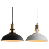 Industrial Brass Metal Round Vaulted Pendant Light Image - 5