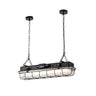 Industrial Cage and Chain Suspension Island Light Image - 5