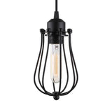 Industrial Cage Metal Edison Bulb Dining Room Pendant Light Image - 6