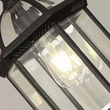 Industrial Chain Cage Outdoor Black Lantern Pendant Light Image - 10