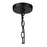 Industrial Circular Black Iron Candelabra Chandelier Image - 14