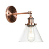 Industrial Clear Glass Cone LED Wall Sconce Light Image - 13