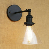 Industrial Clear Glass Cone LED Wall Sconce Light Image - 15