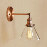 Industrial Clear Glass Cone LED Wall Sconce Light Image - 20