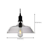 Industrial Clear Glass Pendant Light Flexible Length Image - 13