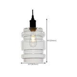 Industrial Clear Glass Pendant Light Flexible Length Image - 15