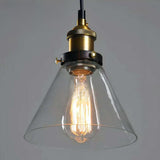 Industrial Clear Glass Pendant Light Flexible Length Image - 8