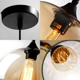 Industrial Colorful Glass Globe Edison Bulbs Pendant Light Image - 6