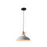 Industrial Colorful Round Iron Dome Pendant Light Image - 10