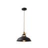 Industrial Colorful Round Iron Dome Pendant Light Image - 8