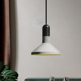 Industrial Concrete Wood Dining Table  Pendant Light Image - 10