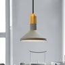 Industrial Concrete Wood Dining Table  Pendant Light Image - 2