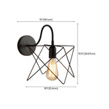 Industrial Cone Iron LED External Black Wall Sconce Image - 19