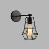 Industrial Cone Iron LED External Black Wall Sconce Image - 9