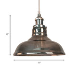 Industrial Cone Smoke Glass Living Room Pendant Light Image - 10