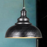 Industrial Dining Room Metal White Dome Pendant Light Image - 22