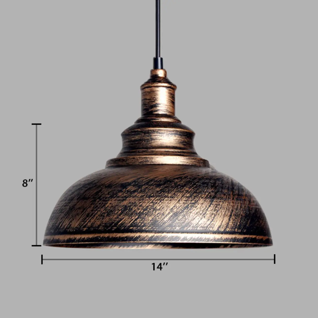 Industrial Dining Room Metal White Dome Pendant Light Image - 33