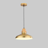 Industrial Dome Golden Pendant Light Flexible Length Image - 6