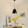 Industrial Dome Metal Pendant Light Adjustable Cord Image - 2