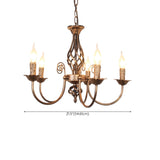 Industrial Farmhouse Bronze Candelabra Chandelier Image - 17