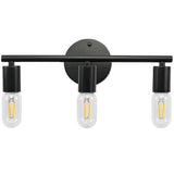 Industrial Geometric Double Bulb Vanity Wall Light Image - 6