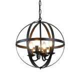 Industrial Globe Cage Dining Room Pendant Chandelier Image - 4