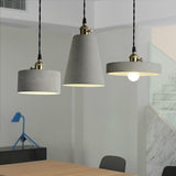 Industrial Grey Steampunk Rope Geometric Pendant Light Image - 6