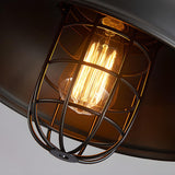 Industrial Iron Chain Dome Kitchen Island Pendant Light Image - 9