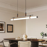 Industrial Linear Leather Straps Island Pendant Light Image - 4