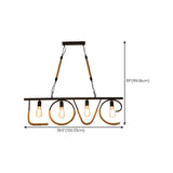 Industrial LOVE Design Rope Island Pendant Light Image - 23