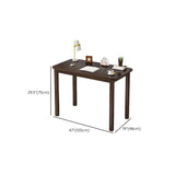 Industrial Manufactured Wood Rectangular Writing Desk Image - 12