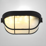 Industrial Matte Black Cylindrical LED Flush Mount Light  Image - 13