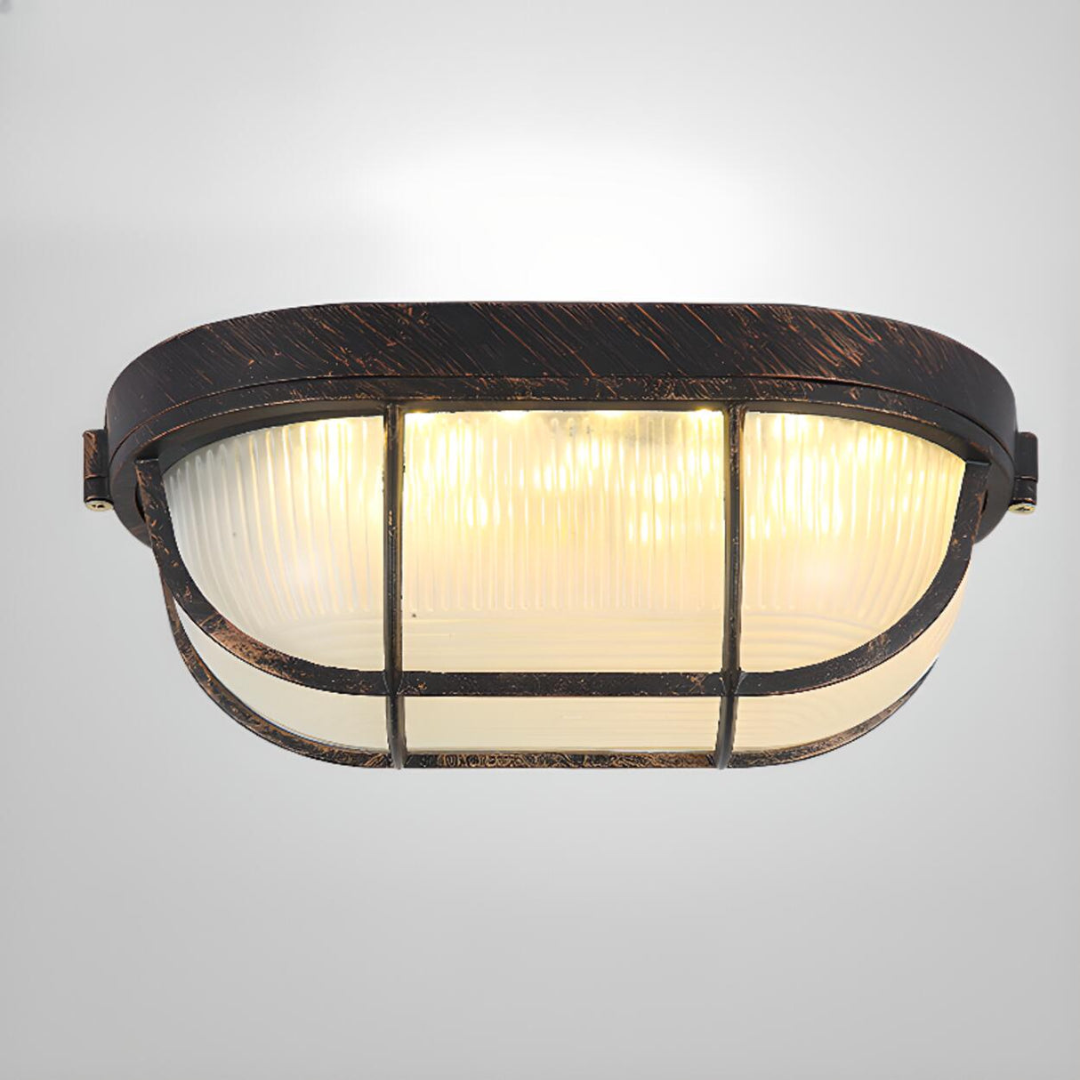 Industrial Matte Black Cylindrical LED Flush Mount Light  Image - 15