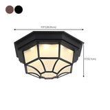 Industrial Matte Black Cylindrical LED Flush Mount Light  Image - 23