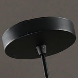 Industrial Matte Black Iron Dome Cone Pendant Light Image - 12