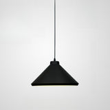 Industrial Matte Black Iron Dome Cone Pendant Light Image - 9