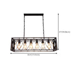 Industrial Metal Cage Kitchen Island Pendant Light Image - 15