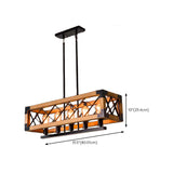 Industrial Metal Cage Kitchen Island Pendant Light Image - 17