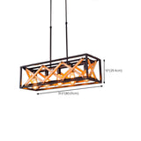 Industrial Metal Cage Kitchen Island Pendant Light Image - 18