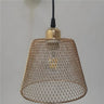 Industrial Metal Mesh Pendant Light Adjustable Height Image - 7