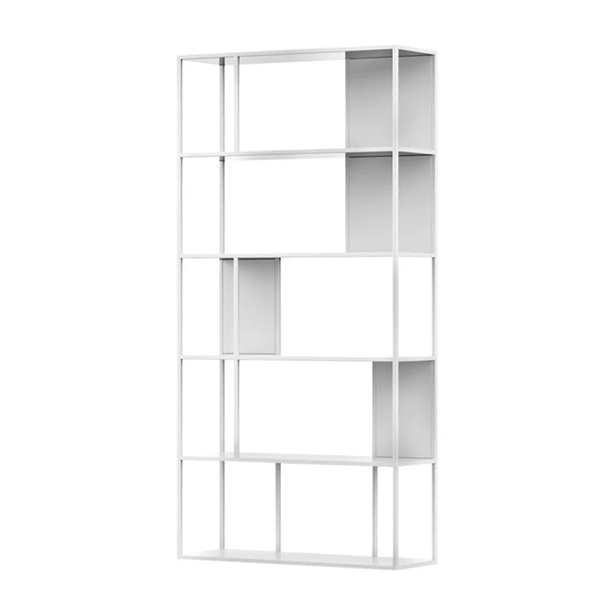 Industrial Metal Open Black Etagere Display Bookcases Image - 6